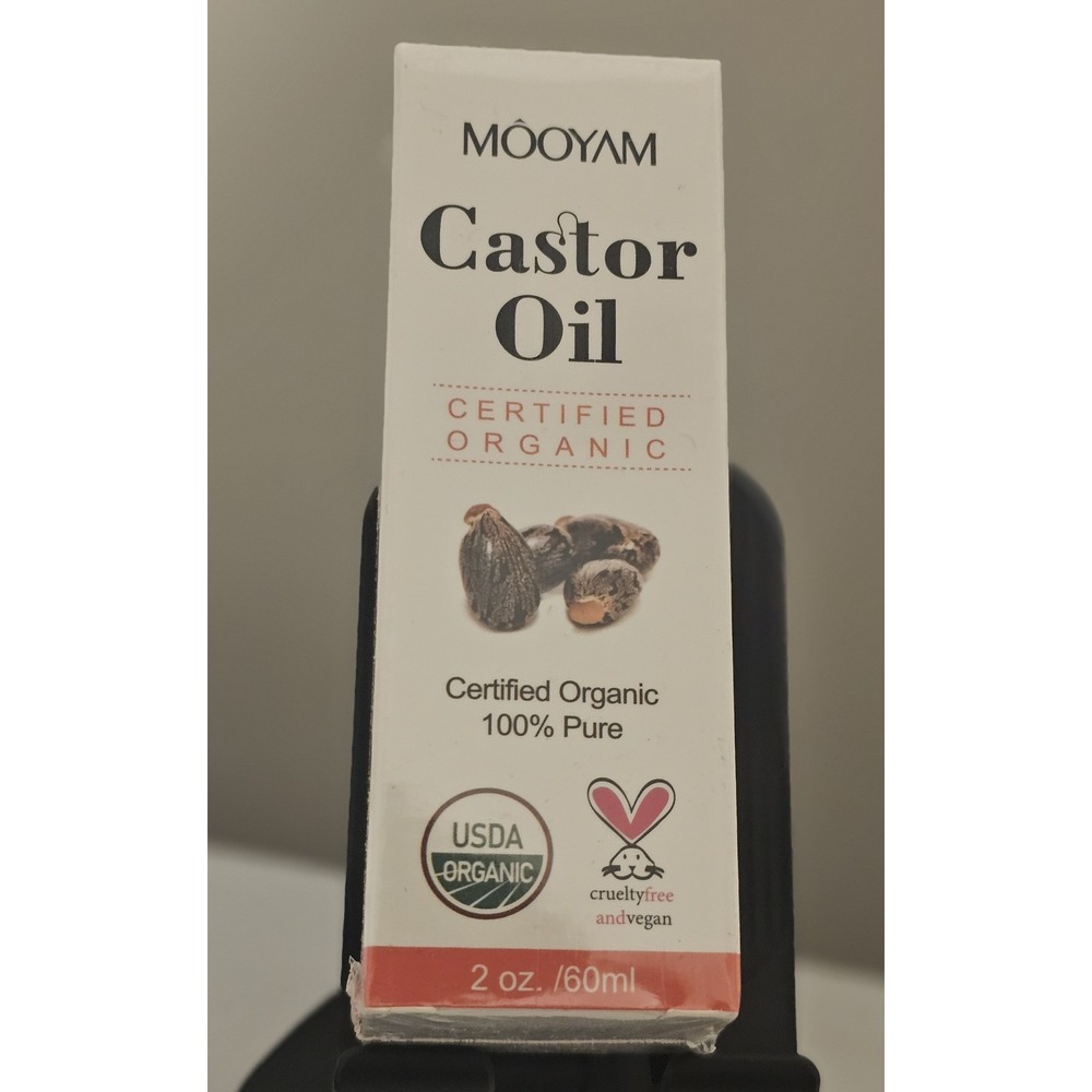 MooYam Organic‎ Castor Oil 2 oz - Certified Organic